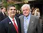 Motorcycle Accident Injury Attorney Scott J Corwin with US Senator Ted Kennedy